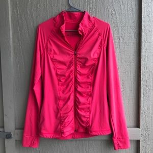 Victoria Secret Sport Hot Pink Zip Up Hoodie Sz L